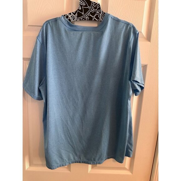 Starter Dri-Star Light Blue Performance Short Sleeve Men's T-shirt - Picture 3 of 4